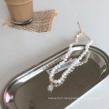 Shangjie OEM Moonstone Collier de perles irrégulières Collier de perle d&#39;eau fraîche Colliers bohème
